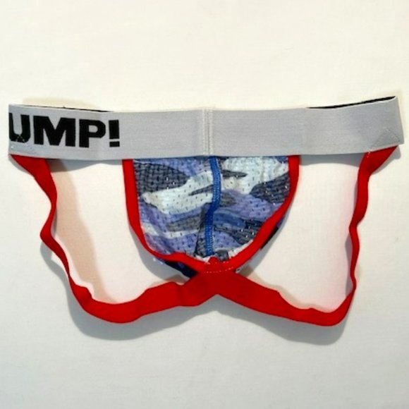 PUMP!  Camo Mesh Jockstrap - Blue Camo/Red/White/Black (186BCJK) - Picture 10 of 13